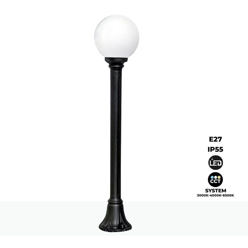 foto del prodotto fumagalli lampione da esterno led globo mizar g250 8,5w e27 