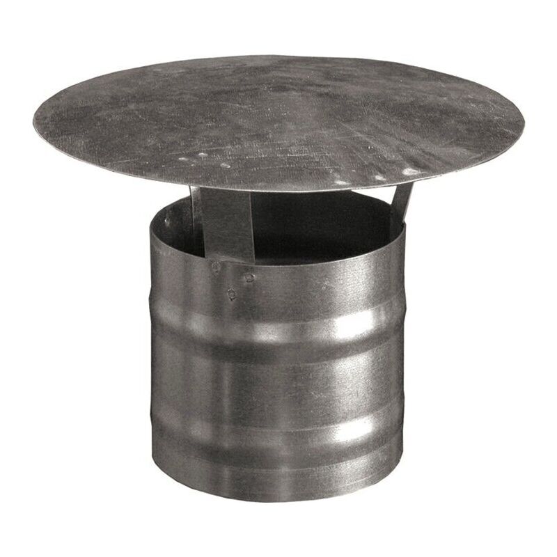 foto del prodotto fumaiolo cappello cinese in lamiera zincata canna fumaria camino d 120mm