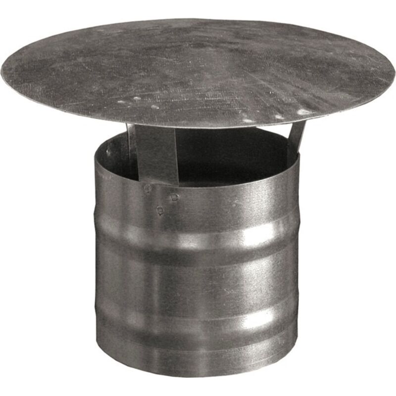 foto del prodotto fumaiolo cappello cinese in lamiera zincata canna fumaria camino d 140mm