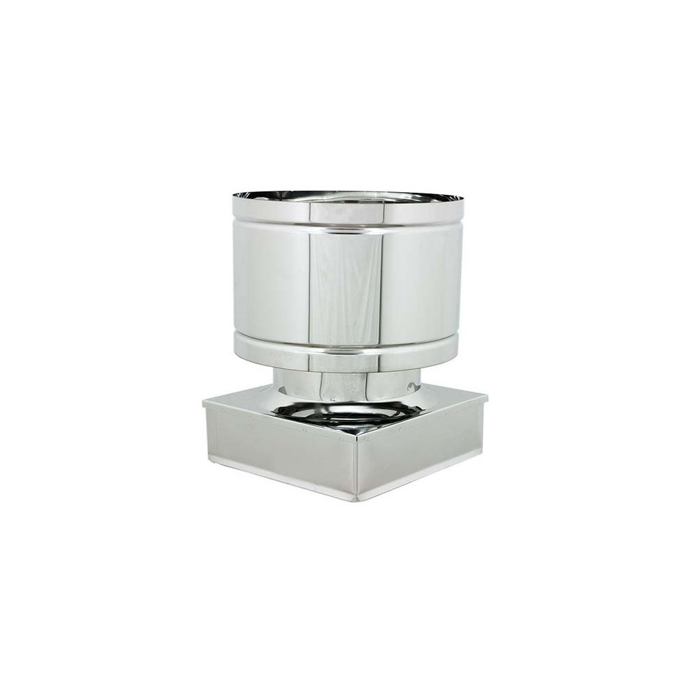 foto del prodotto fumaiolo da 32x42cm tipo botte 4 venti inox aisi 304 base rettangolare