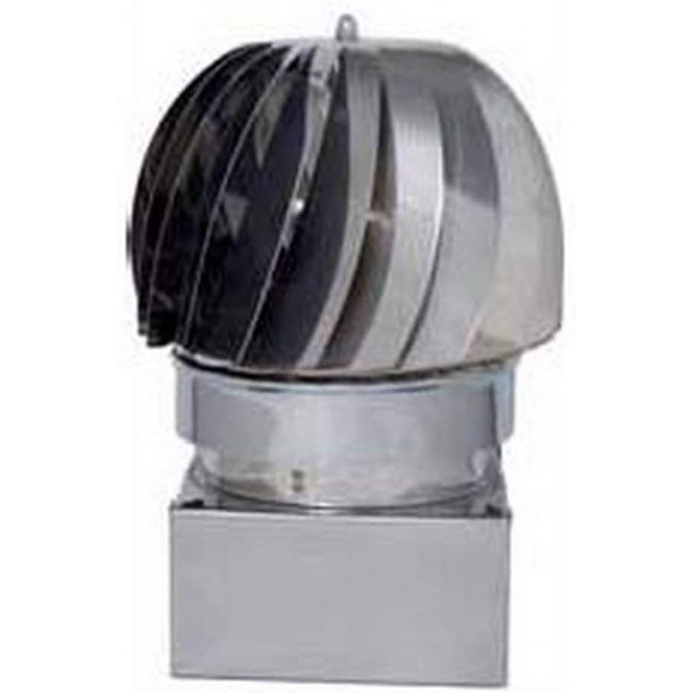 foto del prodotto fumaiolo girevole globo inox quadrato cm. 22x22