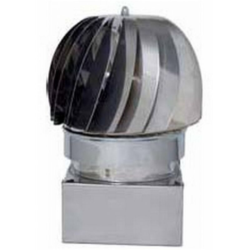 foto del prodotto fumaiolo girevole globo inox quadrato cm. 32x32