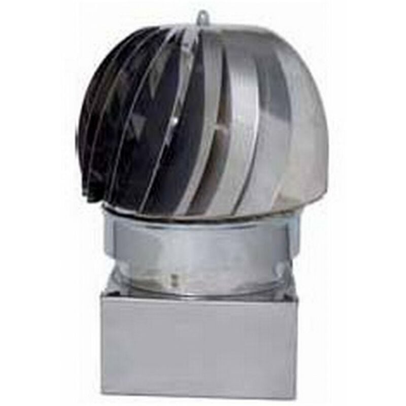 foto del prodotto fumaiolo girevole in acciaio inox con base quadrata 40x40 cm