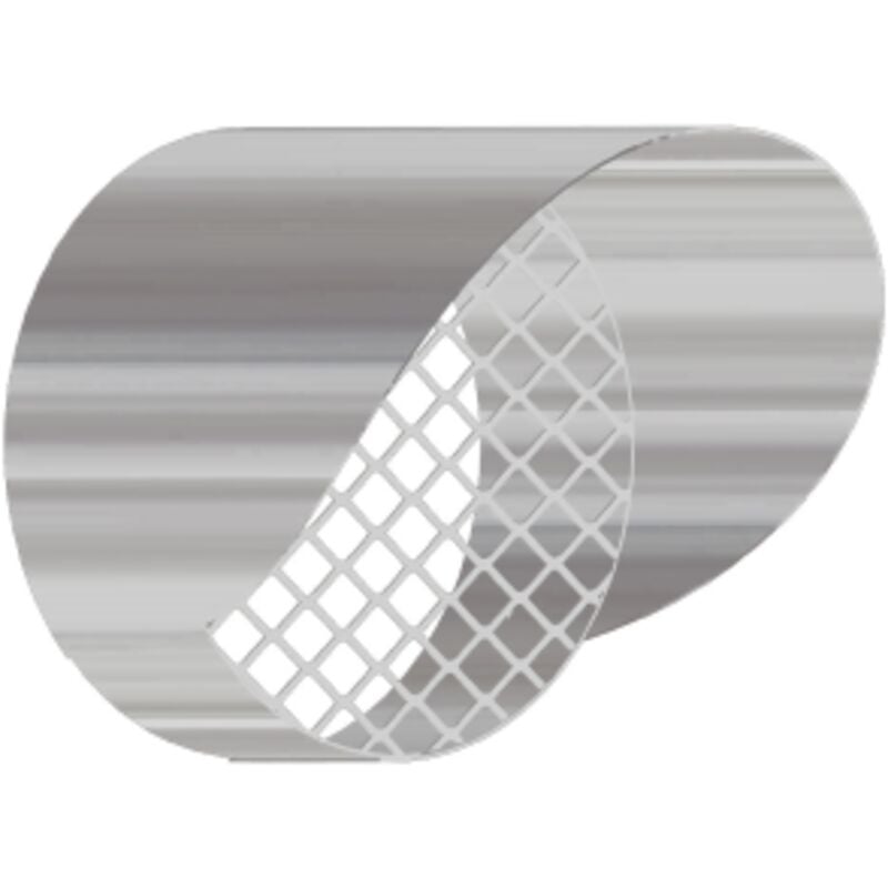 foto del prodotto fumaiolo tappo antipioggia grigliato in acciaio inox per canne fumarie di caldaie e stufe acciaio inox 8 cm