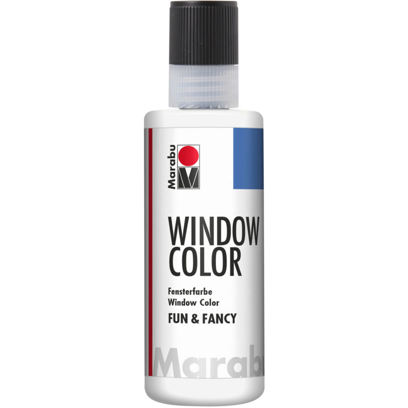 foto del prodotto fun fancy colore a base d acqua per vetri 8oml colore bianco 070 marabu