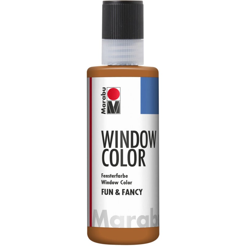foto del prodotto fun fancy colore a base d acqua per vetri 8oml colore bruno chiaro 047 marabu