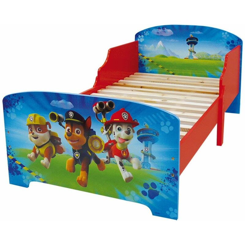 foto del prodotto fun house per paw patrol 712532 letto da bambino con doghe legno, in mdf, colore blu, 140 x 70 x 59 cm