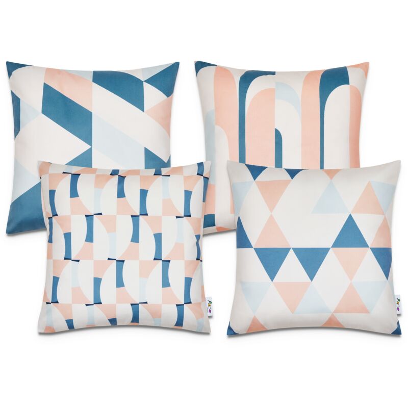 foto del prodotto fundas cojines decoraci n sal n motivo geom trico funda coj n decorativa 4pcs set, multicolore 1 paco home