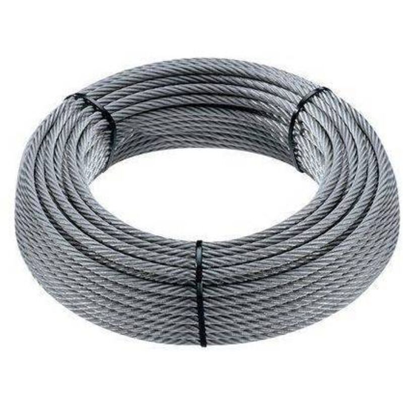 foto del prodotto fune acciaio zincata miniroll d.mm 4 l.mt 25