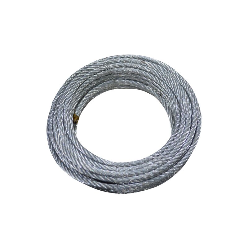 foto del prodotto fune cavo acciaio 5 mm 10 mt 750 kg carico rottura zincata
