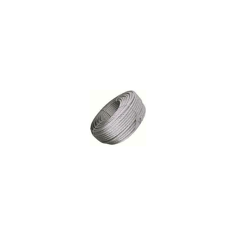 foto del prodotto fune cavo acciaio 5 mm 100 mt 750 kg carico rottura zincata