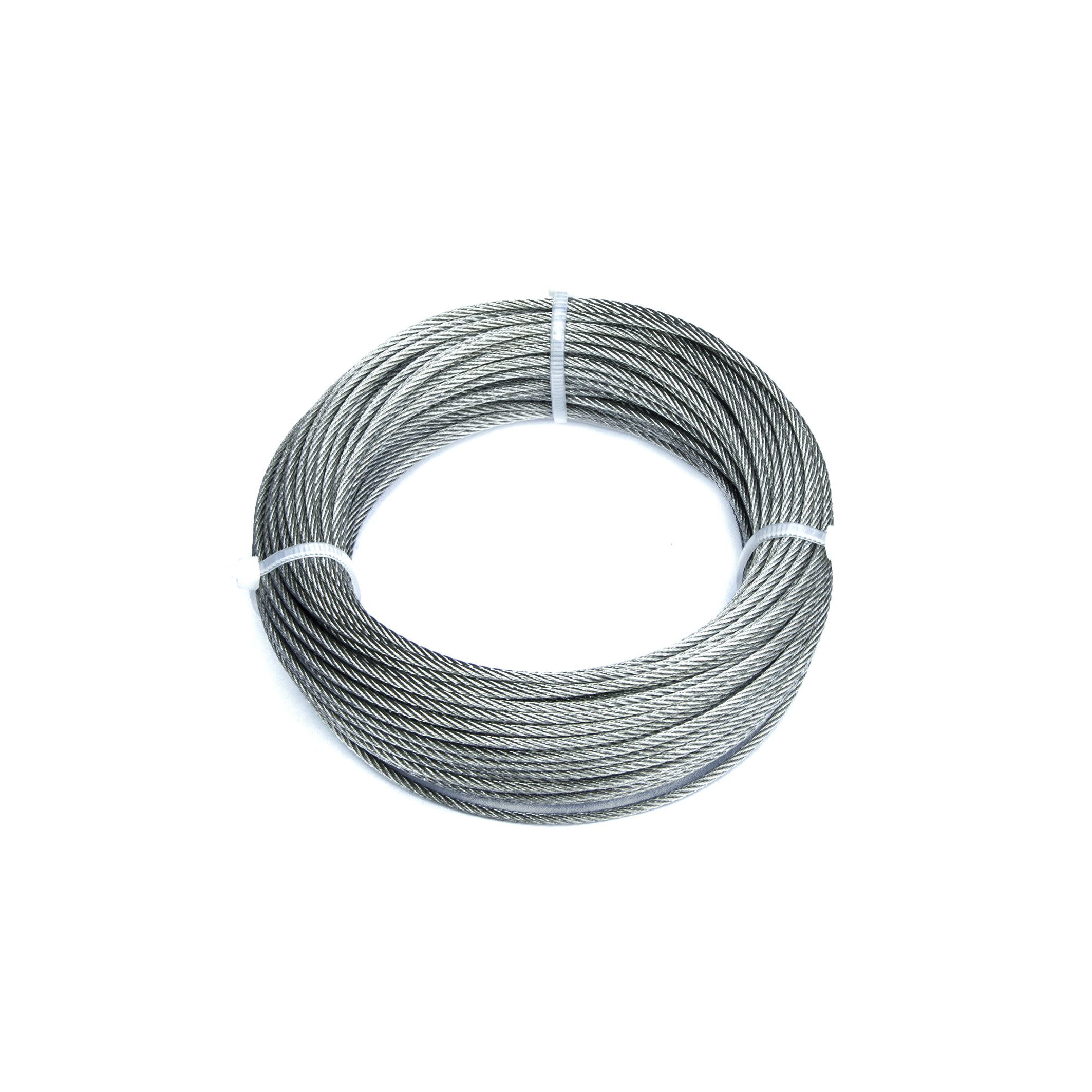 foto del prodotto fune in acciaio inox 49 fili 4 mm. 25 mt.