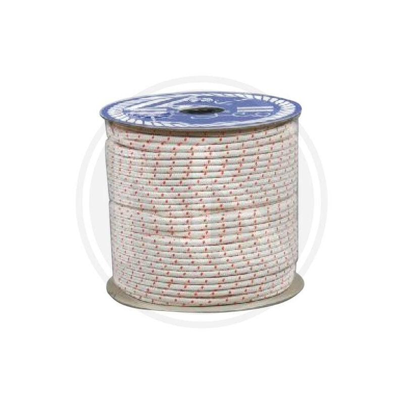 foto del prodotto fune in nylon da 18 mm con segnalino rotolo bobina da 25 kg 100 mt
