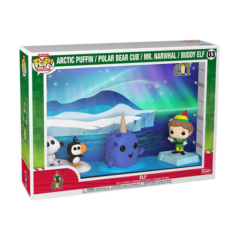 foto del prodotto funko pop narwhal scene 68419 elf deluxe moment num.03