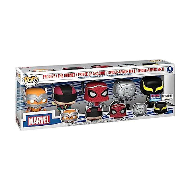 foto del prodotto funko pop spider man 5 pk 62281 marvel
