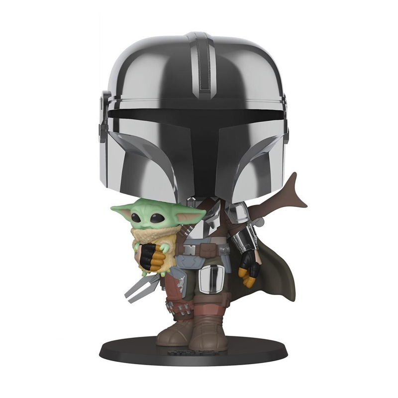 foto del prodotto funko pop the mandalorian with the child bobble head 49931 star wars num. 380