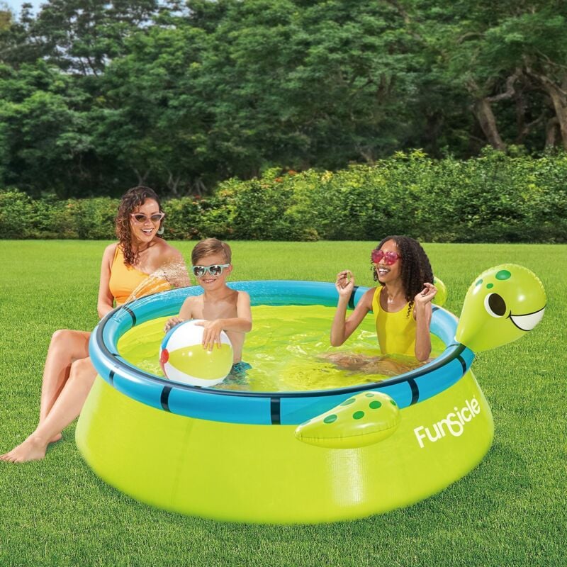 foto del prodotto funsicle - piscina auto-stabile con tartaruga 1,83m x 51cm