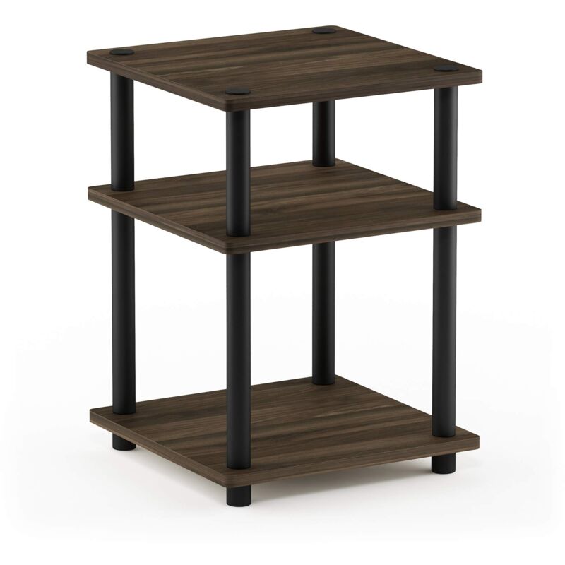 foto del prodotto furinno turn n tube scaffale multifunzione con ripiani, marrone nero