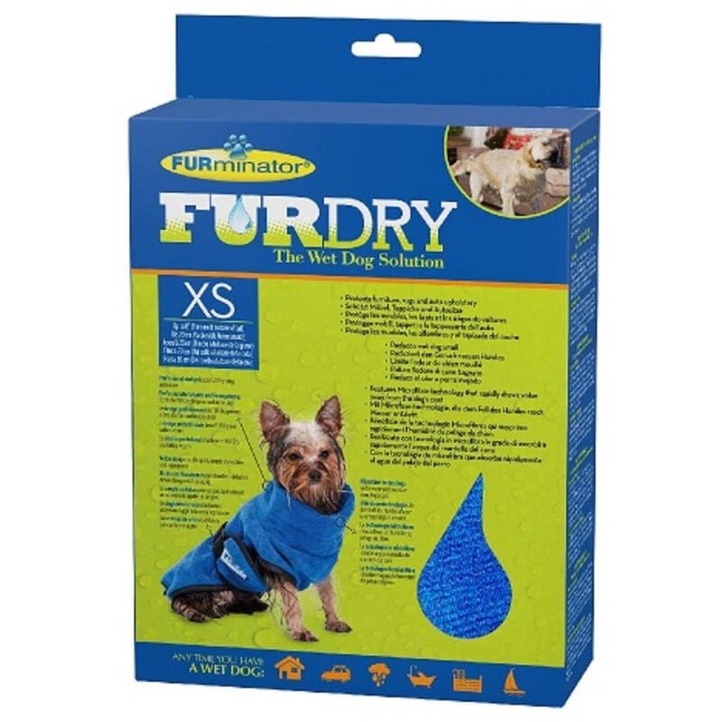foto del prodotto furminator fur dry albornoz, mini xs race dogs