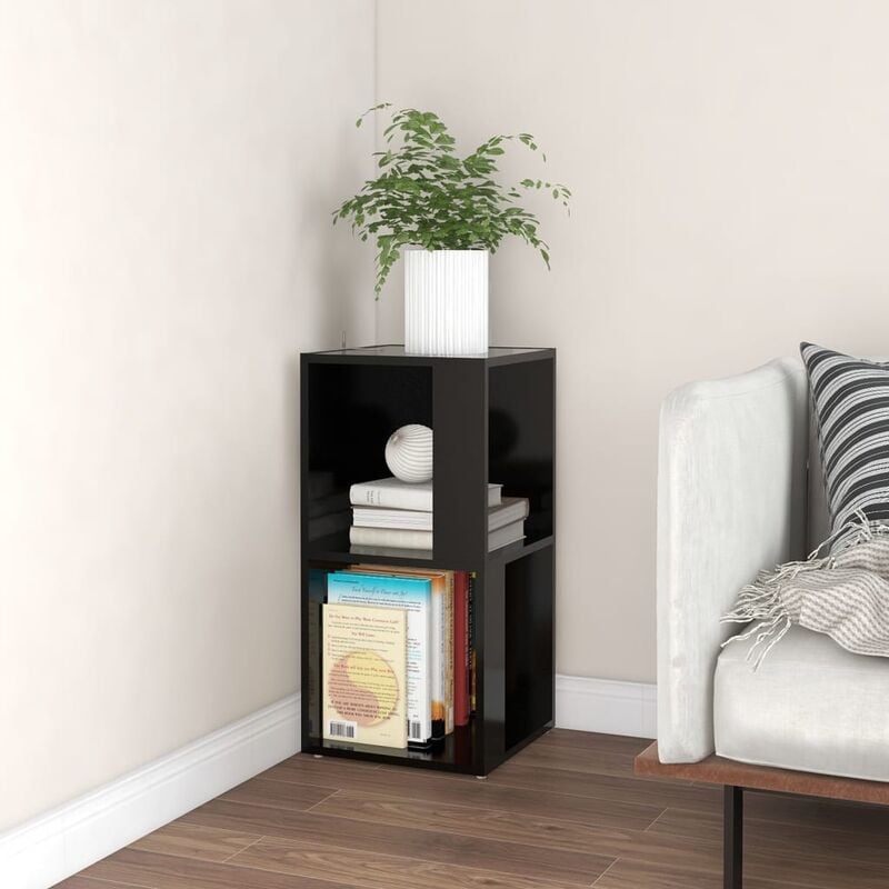 foto del prodotto furniture limited armadio angolare nero 33x33x67 cm in