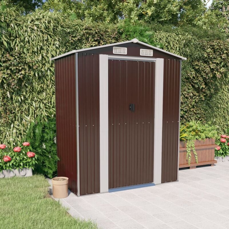 foto del prodotto furniture limited capanno da giardino marrone scuro