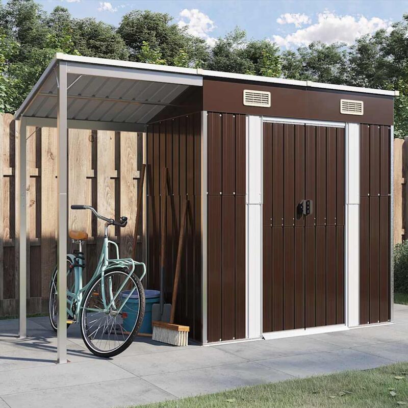 foto del prodotto furniture limited capanno giardino tetto esteso marrone