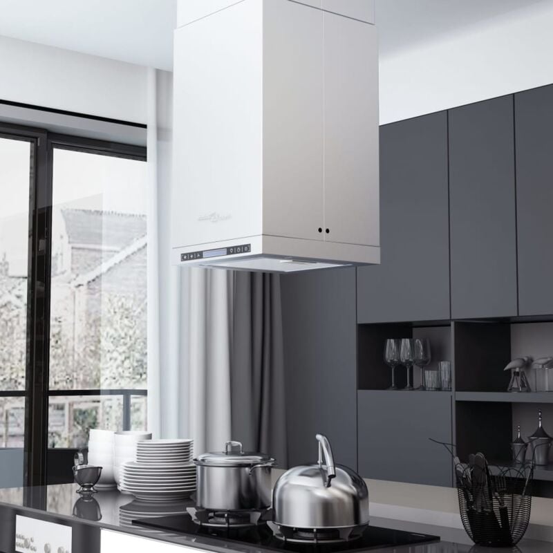 foto del prodotto furniture limited cappa a isola con display lcd e sensore touch
