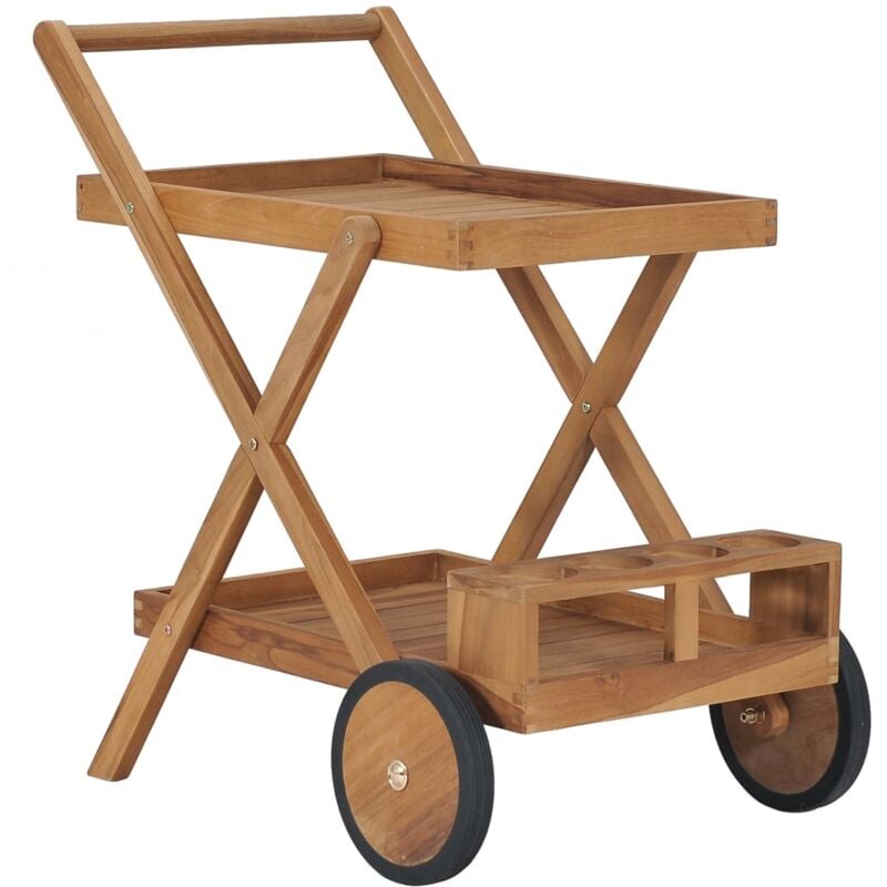 foto del prodotto furniture limited - carrello da tè in legno massello di teak