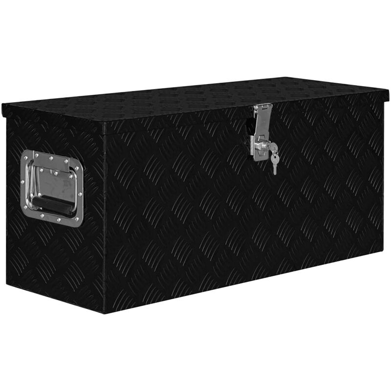 foto del prodotto furniture limited cassetta in alluminio 80x30x35 cm nera