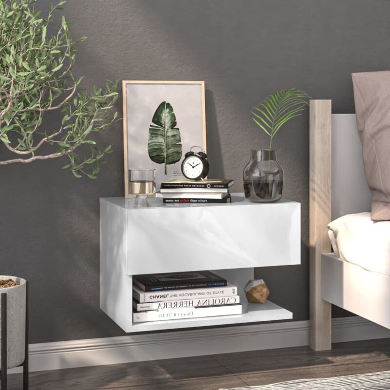 foto del prodotto furniture limited comodino a parete bianco