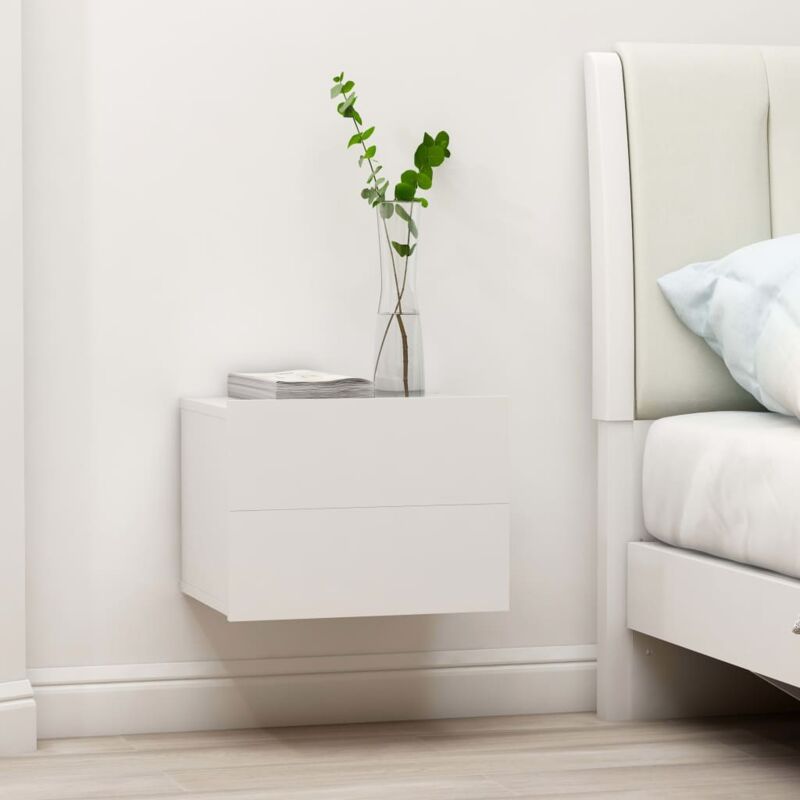 foto del prodotto furniture limited comodino bianco 40x30x30 cm in legno