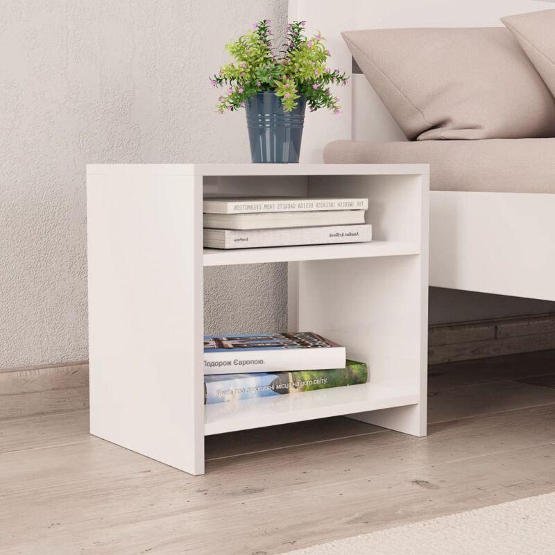 foto del prodotto furniture limited comodino bianco 40x30x40 cm legno
