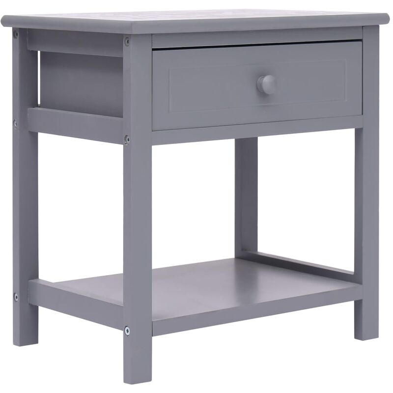 foto del prodotto furniture limited comodino grigio 40x29x42 cm in legno di
