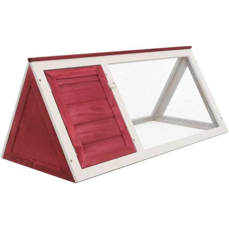 foto del prodotto furniture limited conigliera in legno rossa