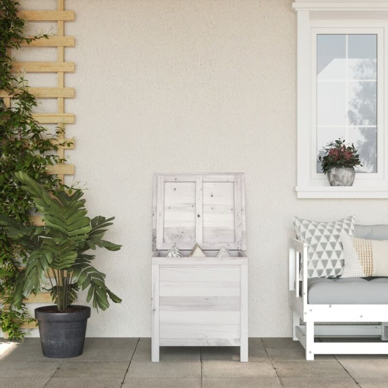 foto del prodotto furniture limited contenitore giardino bianco 50x49x56,5 cm