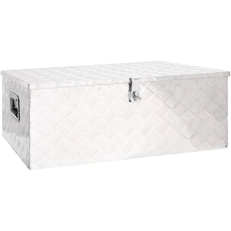 foto del prodotto furniture limited contenitore portaoggetti argento 100x55x37 cm