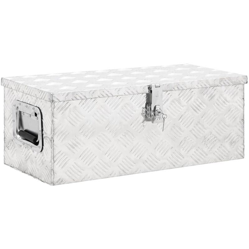 foto del prodotto furniture limited contenitore portaoggetti argento 70x31x27 cm