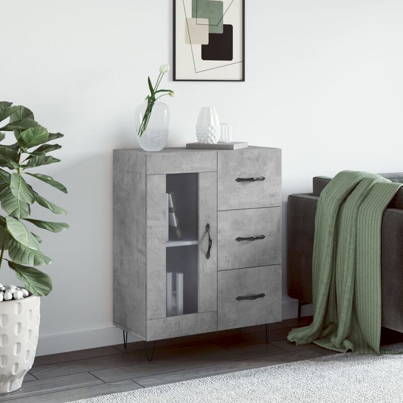 foto del prodotto furniture limited credenza grigio cemento 69,5x34x90 cm in