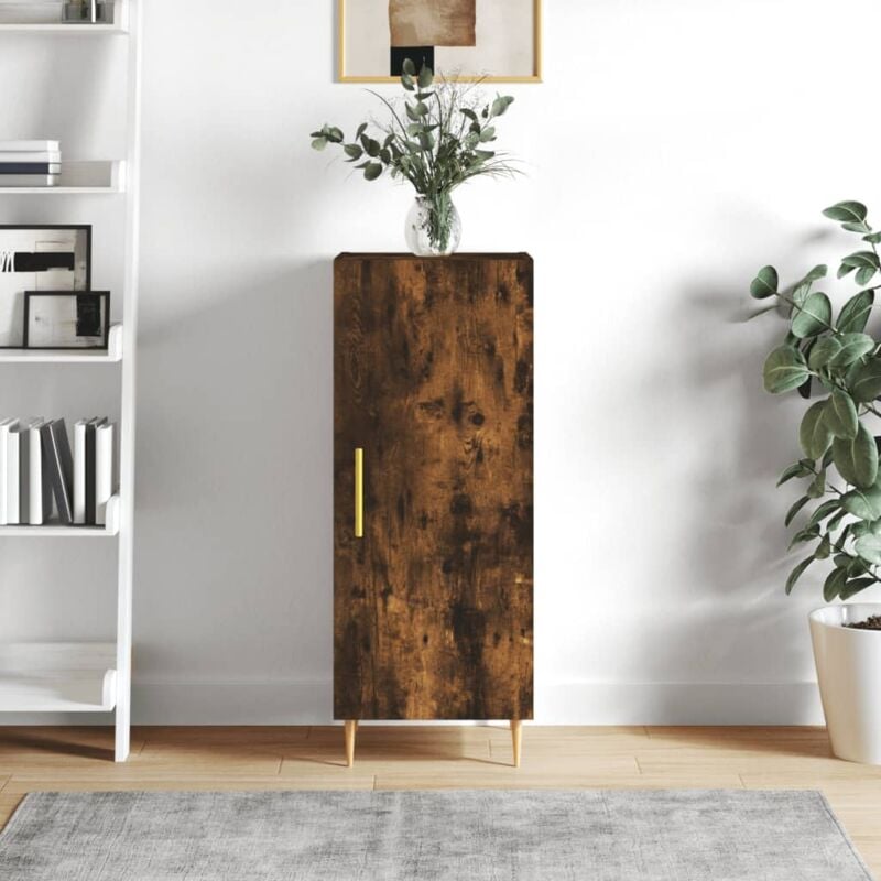 foto del prodotto furniture limited - credenza rovere fumo 34,5x34x90 cm in legno
