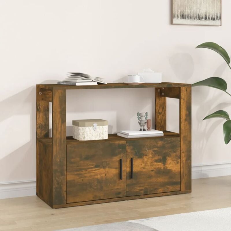 foto del prodotto furniture limited credenza rovere fumo 80x30x60 cm in legno