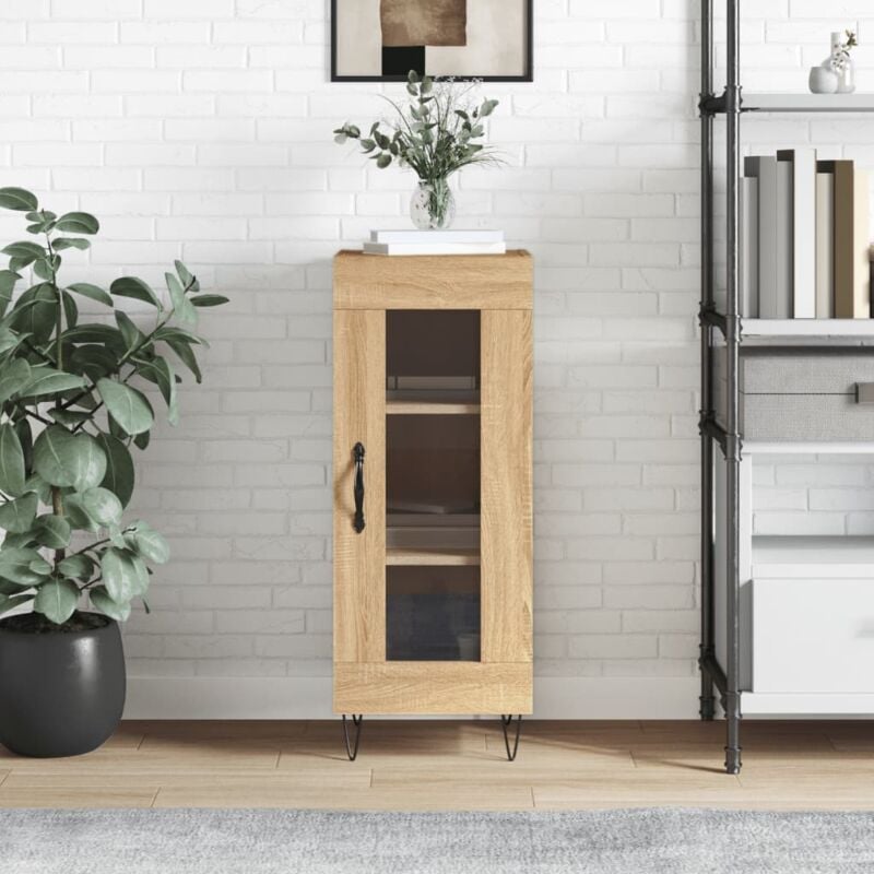 foto del prodotto furniture limited credenza rovere sonoma 34,5x34x90 cm in legno