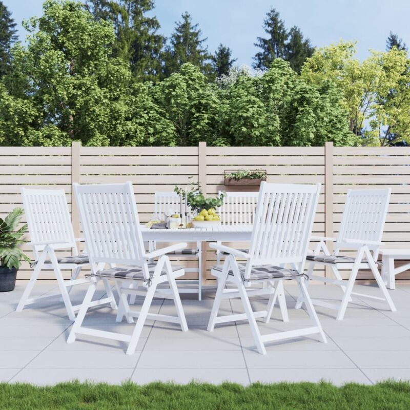 foto del prodotto furniture limited cuscini per sedia 6 pz a quadri grigi