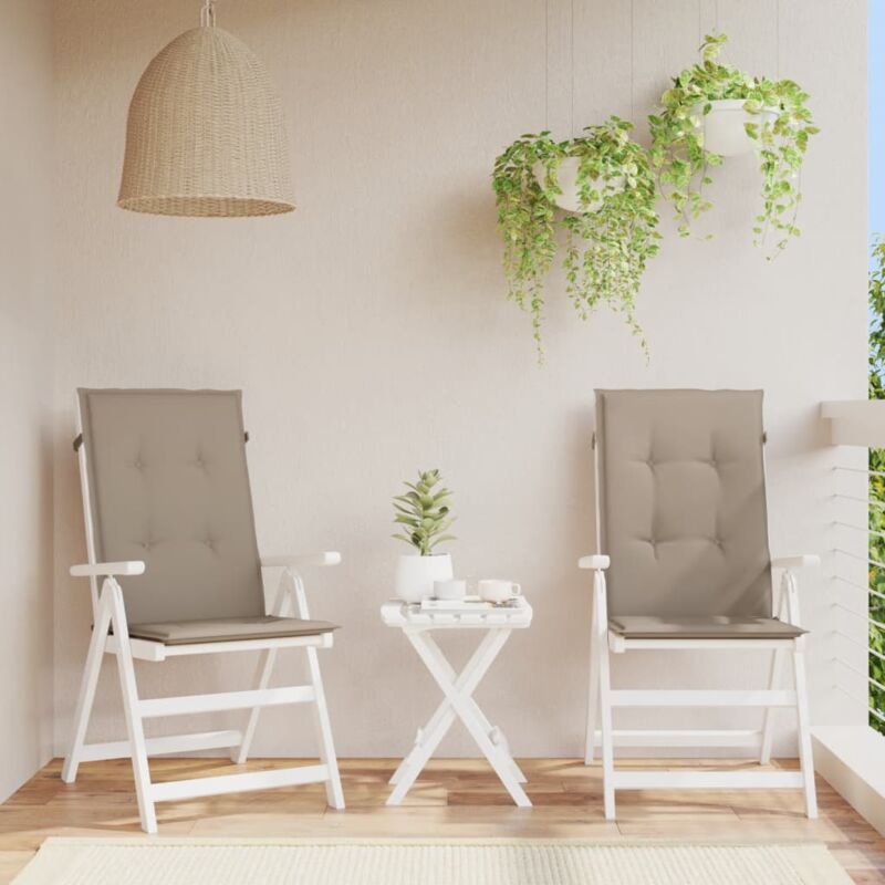 foto del prodotto furniture limited cuscini per sedie alte 2 pz tortora 120x50x3