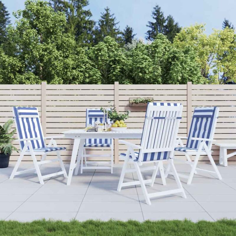 foto del prodotto furniture limited cuscini sedia schienale alto 4 pz bianco e