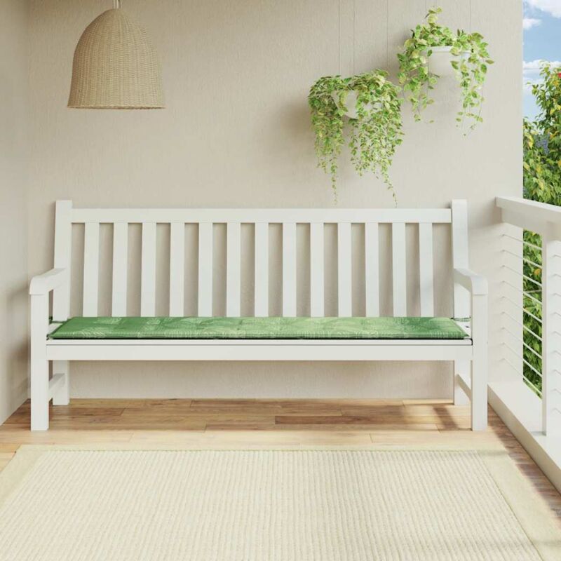 foto del prodotto furniture limited cuscino panca da giardino motivo a foglie