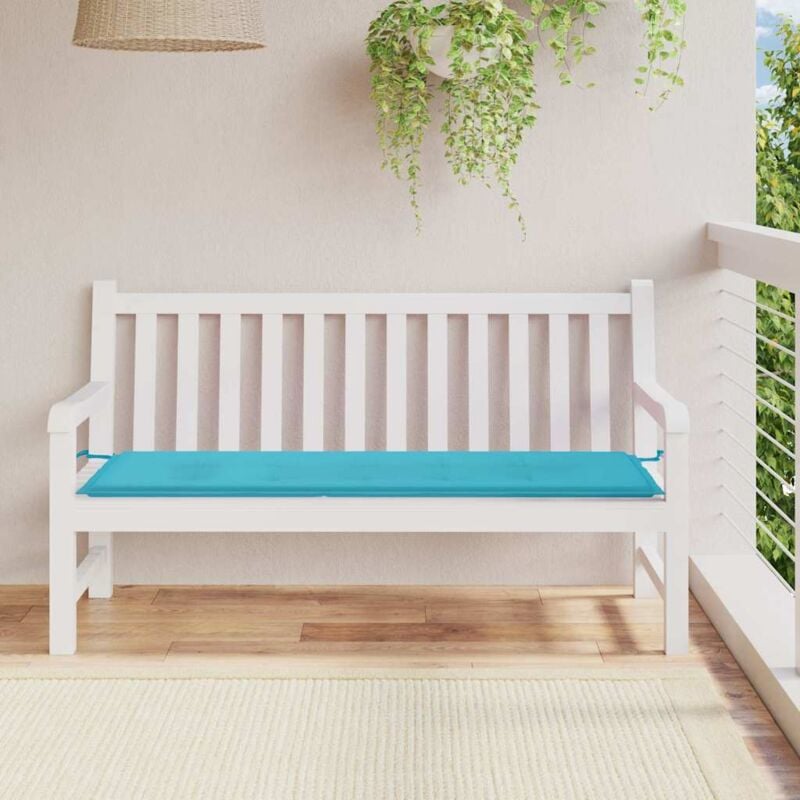foto del prodotto furniture limited cuscino panca da giardino turchese 150x50x4cm