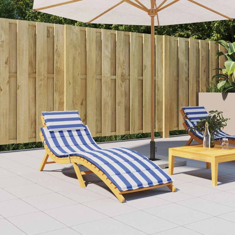 foto del prodotto furniture limited cuscino per lettino a righe bianche e blu in