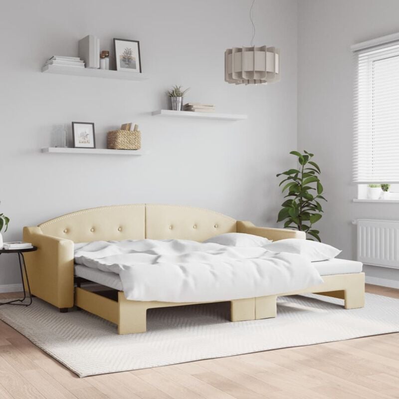 foto del prodotto furniture limited divano letto con letto estraibile crema