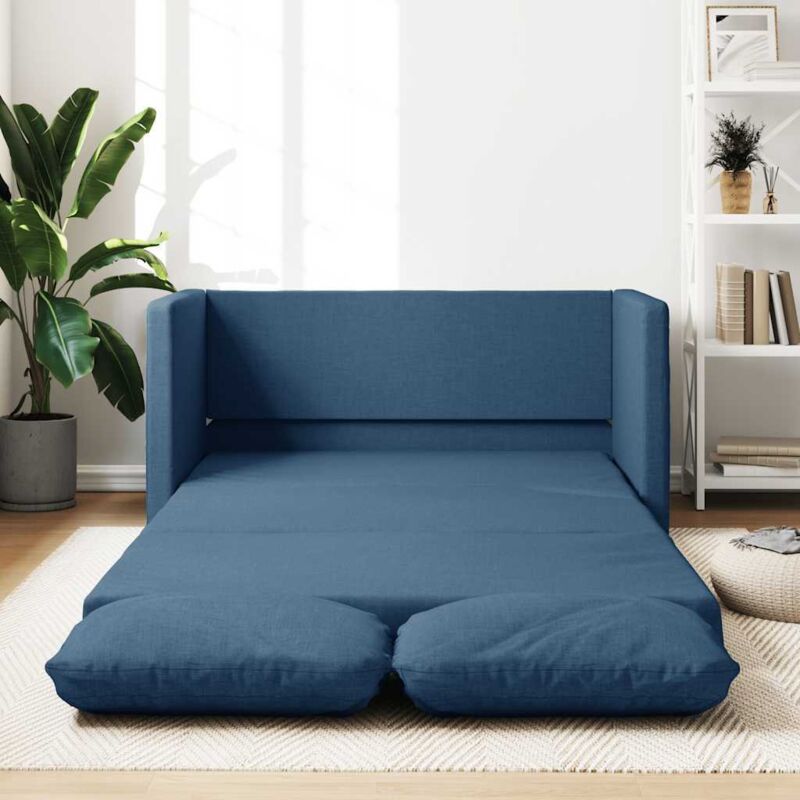foto del prodotto furniture limited divano letto da terra 2 in 1 blu 112x174x55