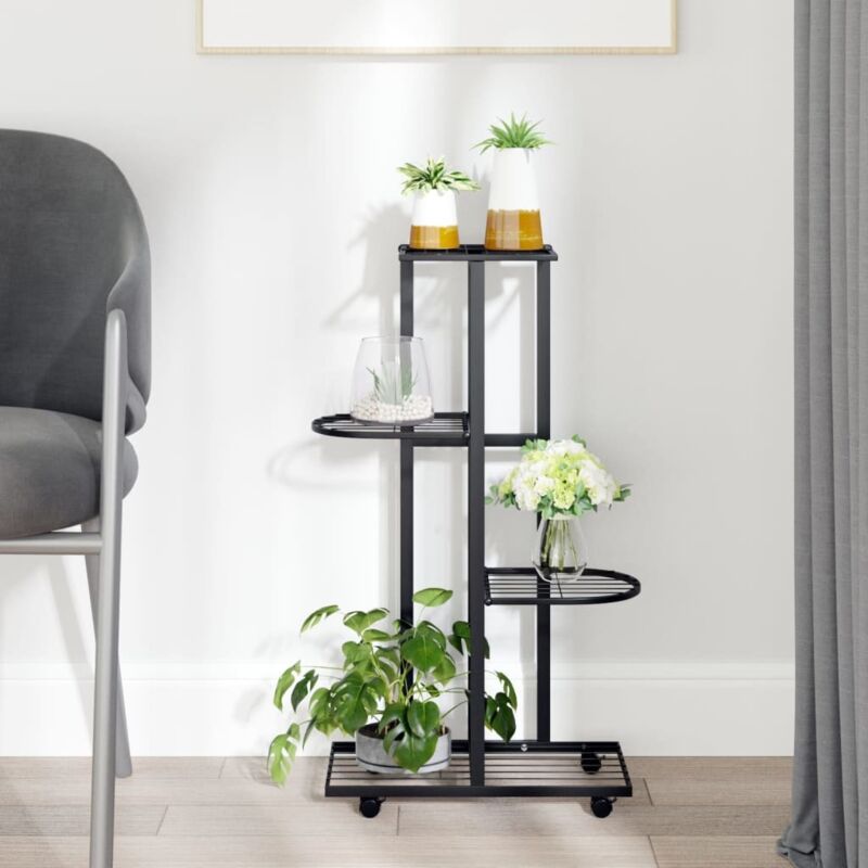 foto del prodotto furniture limited fioriera a 4 piani con ruote 44x23x80 cm